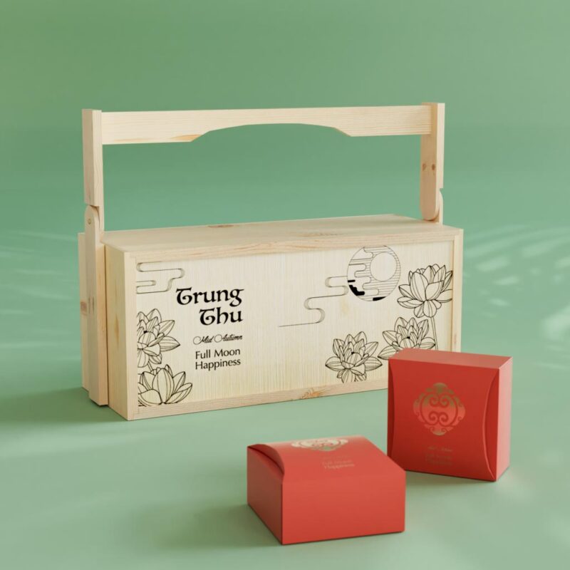 Hộp quà trung thu 6 bánh 2 tầng